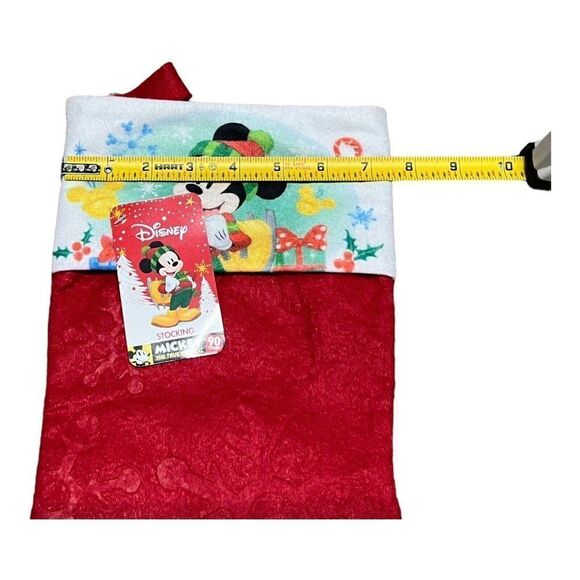 Vintage Disney Mickey Mouse Felt Christmas Stocking New With Tags Baby Toddler - Picture 5 of 6